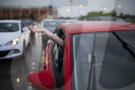 Drive-in bingo for NHS staff and key workers. The photographer Christopher Thomond spends an evening with visitors to the first Bingo Bedlam, a physically distanced drive-in bingo and singalong music session for NHS employees and other key workers, held d