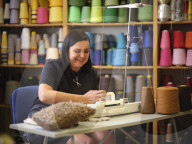 Patisserie Bakery made entirely from Knitted food