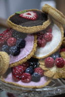 Patisserie Bakery made entirely from Knitted food