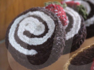 Patisserie Bakery made entirely from Knitted food