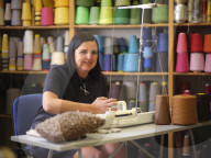 Patisserie Bakery made entirely from Knitted food