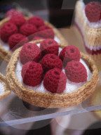 Patisserie Bakery made entirely from Knitted food