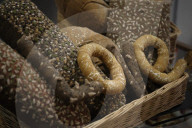 Patisserie Bakery made entirely from Knitted food