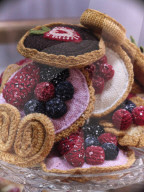 Patisserie Bakery made entirely from Knitted food