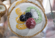 Patisserie Bakery made entirely from Knitted food
