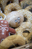 Patisserie Bakery made entirely from Knitted food