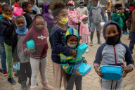Hungry Little Mouths: Mama Cindy's Soup Kitchen feeding the children of Hout Bay, Cape Town, South Africa.