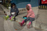 Hungry Little Mouths: Mama Cindy's Soup Kitchen feeding the children of Hout Bay, Cape Town, South Africa.