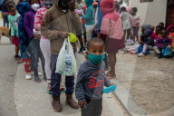 Hungry Little Mouths: Mama Cindy's Soup Kitchen feeding the children of Hout Bay, Cape Town, South Africa.