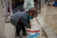 Hungry Little Mouths: Mama Cindy's Soup Kitchen feeding the children of Hout Bay, Cape Town, South Africa.