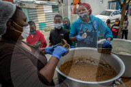Hungry Little Mouths: Mama Cindy's Soup Kitchen feeding the children of Hout Bay, Cape Town, South Africa.