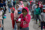 Hungry Little Mouths: Mama Cindy's Soup Kitchen feeding the children of Hout Bay, Cape Town, South Africa.