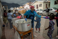 Hungry Little Mouths: Mama Cindy's Soup Kitchen feeding the children of Hout Bay, Cape Town, South Africa.