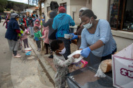 Hungry Little Mouths: Mama Cindy's Soup Kitchen feeding the children of Hout Bay, Cape Town, South Africa.