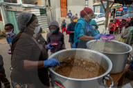 Hungry Little Mouths: Mama Cindy's Soup Kitchen feeding the children of Hout Bay, Cape Town, South Africa.