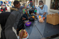 Hungry Little Mouths: Mama Cindy's Soup Kitchen feeding the children of Hout Bay, Cape Town, South Africa.