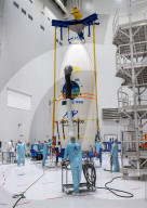 Multiple satellites stowed in Vega fairing