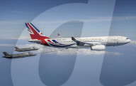 Boris Johnson’s RAF Voyager plane takes to the skies for first time after contraversial £900,000 paint job.