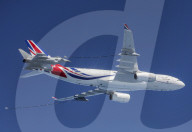 Boris Johnson’s RAF Voyager plane takes to the skies for first time after contraversial £900,000 paint job.