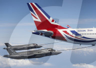 Boris Johnson’s RAF Voyager plane takes to the skies for first time after contraversial £900,000 paint job.