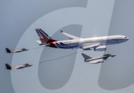 Boris Johnson’s RAF Voyager plane takes to the skies for first time after contraversial £900,000 paint job.