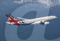 Boris Johnson’s RAF Voyager plane takes to the skies for first time after contraversial £900,000 paint job.