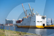 NEWS - Coronavirus: Frachtschiff Grande Cotonou im Hamburger Hafen unter Quarantäne