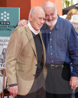 Carl Reiner and Rob Reiner hand and footprint ceremony, Los Angeles, USA - 07 Apr 2017