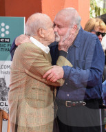 Carl Reiner and Rob Reiner hand and footprint ceremony, Los Angeles, USA - 07 Apr 2017