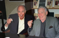CARL REINER AND MEL BROOKS ATTEND BOOK SIGNING FOR 'THE 2000 YEAR OLD MAN' AT BARNES AND NOBLE STORE, 5TH AVENUE, NEW YORK, AMERICA - 1998