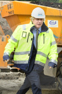 Boris Johnson at the Speller Metcalfe's building site for The Dudley Institute of Technology