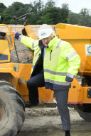Boris Johnson at the Speller Metcalfe's building site for The Dudley Institute of Technology