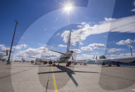 NEWS -  Nach ihrer Fertigstellung noch nicht ausgelieferte Airbus Flugzeuge in Erfurt