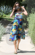 PREMIUM EXCLUSIVE Alessandra Ambrosio looking at most amazing tree in Santa Monica