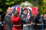 ARMED FORCES PAY TRIBUTE TO FORCES SWEETHEART WITH FLYPAST AT THE FUNERAL OF DAME VERA LYNN