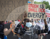 Black Lives Matter protest , Parliament Square, Westminster, 
London, Great Britain 
11th July 2020 

A protest against the murders of innocent black lives in the US & the UK.