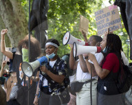Black Lives Matter protest , Parliament Square, Westminster, 
London, Great Britain 
11th July 2020 

A protest against the murders of innocent black lives in the US & the UK.