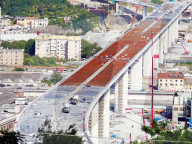 NEWS -  Baustelle der neuen Autobahnbrücke in Genua