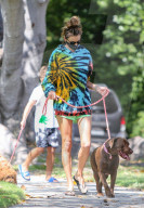 Alessandra Ambrosio out and about, Los Angeles, USA - 14 Jul 2020