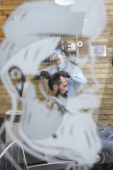 Locks off! London barbers reopen after lockdown - photo essay. Photographer Christian Sinibaldi went to five salons and met some of their first clients in need of a trim.