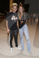 Carla Ginola and her boyfriend Adrien having a romantic stroll in Saint Tropez