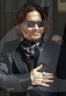 Johnny Depp and Amber Heard at the Royal Courts of Justice