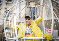 Dame Vivienne Westwood protest against the US extradition of Julian Assange