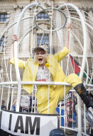 Dame Vivienne Westwood protest against the US extradition of Julian Assange