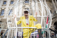 Dame Vivienne Westwood protest against the US extradition of Julian Assange