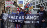 Julian Assange: Dame Vivienne Westwood leads protest
