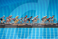 FEATURE - Peter Martin aus Marsham stellt die Tour de France mit Miniaturfiguren in seinem Garten nach