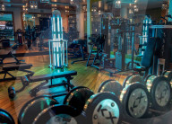 Robot gym cleaner in action as UK gyms are allowed to open