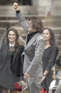 Johnny Depp leaves the High Court 