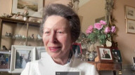 Behind-the-scenes moment Princess Anne teaches her mother the Queen how to use Zoom 